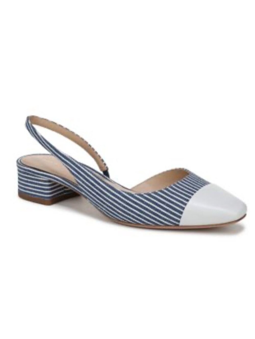 NEW Veronica Beard Cecile Stripe Slingback Ballerina Pumps Size US 8.5 $375 [jb]